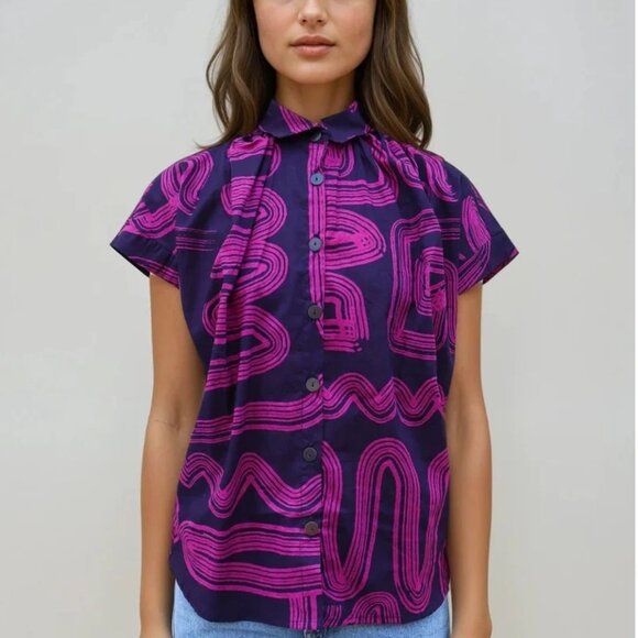 RARE Bel Kazan Piper Tunic NWOT in Orchid Zen, Medium - Picture 6 of 6